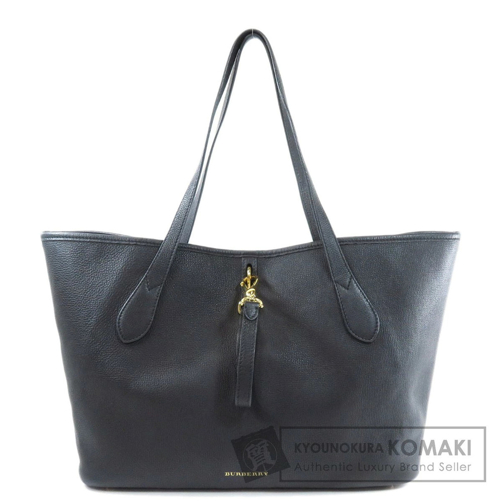 Burberry motif tote bag calfskin